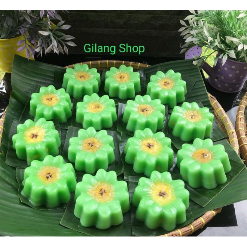 cetakan puding kue talam bolu kukus bunga matahari