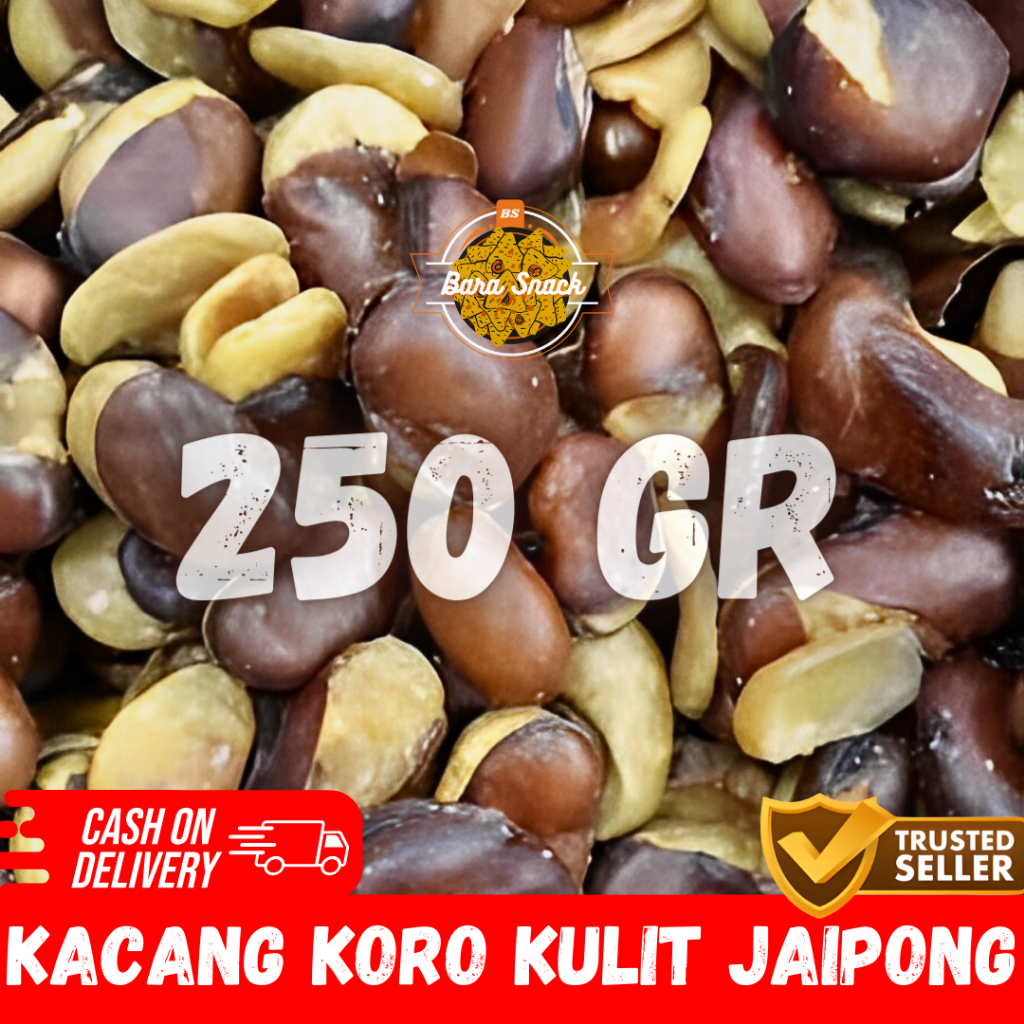 

[ 250gr ] Kacang Koro Kulit Asin Gurih Cap Jaipong / Camilan Snack Kiloan Murah