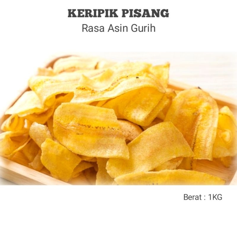 

ILAN DIHYAH SHOP - Keripik Pisang rasa asin Gurih 1kg