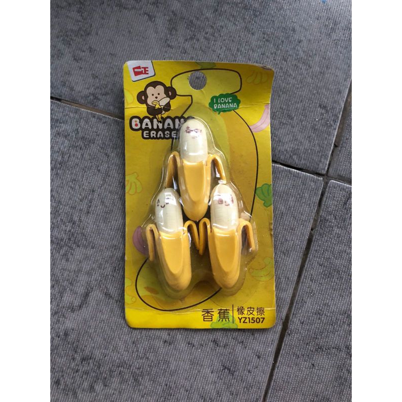 

Penghapus (eraser) Banana Pisang isi 3 pcs