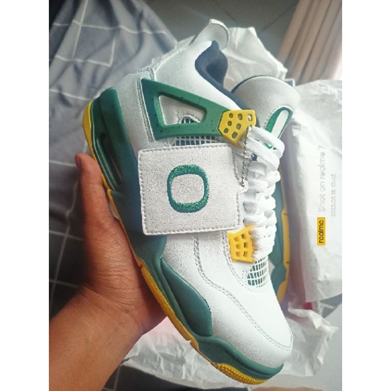 AIR JORDAN RETRO 4 OREGON DUCKMAN SIZE 42 SAMPLE TAG PROMO EDITION