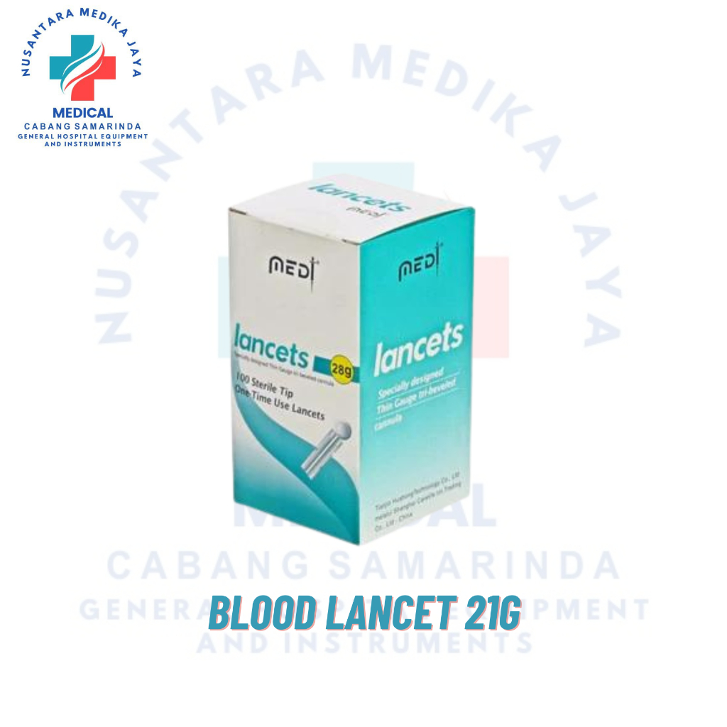 Blood Lancet Medt 21g / Lancet Bekam Jarum Bekam Medilance