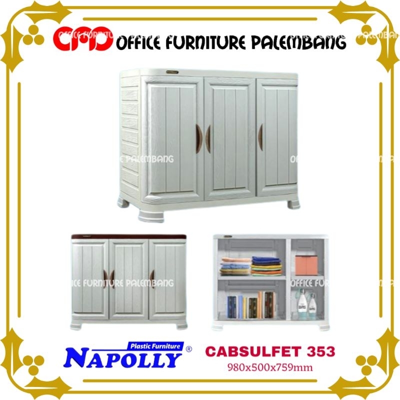 meja tv plastik napolly CABSULFET 353 rak tv buffet tv plastik