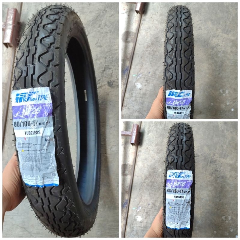 Ban Luar IRC 80/100-17 NF25 Tubeless Verza Depan