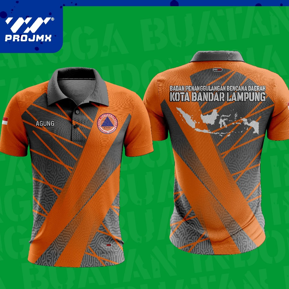 PROJMX - KAOS JERSEY POLO BPBD ( BISA CUSTOM )