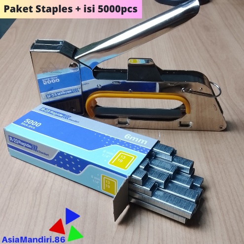 

ART G38T Staples Tembak R23 Paket Isi 5pcs Gun Tacker Stapler Staples Perekat Powerfull YUKIDO