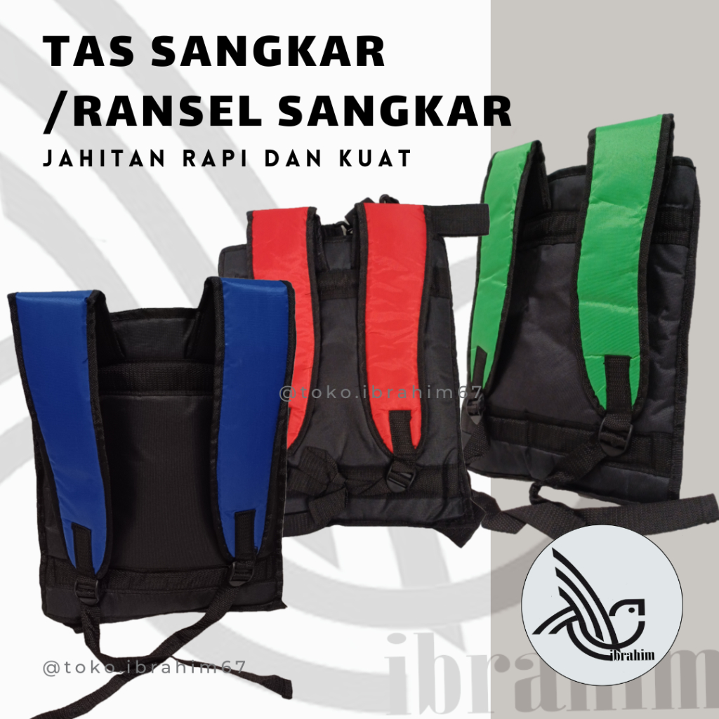 TAS SANGKAR SABUK SANGKAR BURUNG/ GENDONGAN SANGKAR KANDANG BURUNG PREMIUM