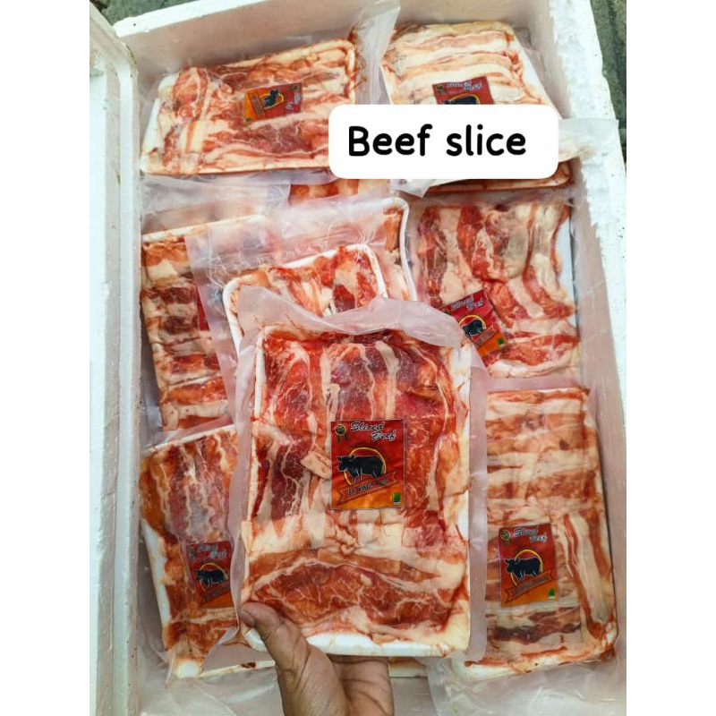 Beef Shortplate Slice / Daging Sapi Premium HALAL [500 gr] KHUSUS GOSEND