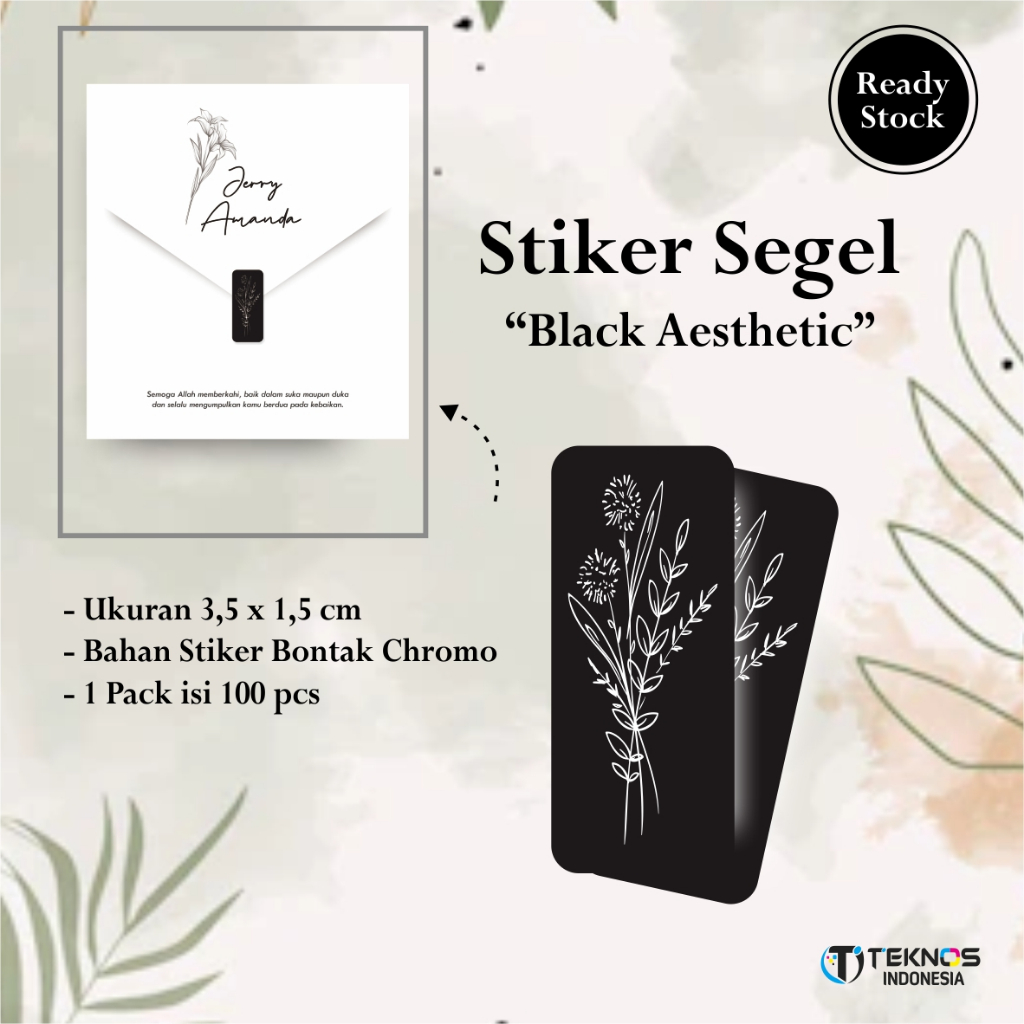 

STIKER SEGEL BUNGA BAHAN BONTAQ READY STOCK (100PCS)