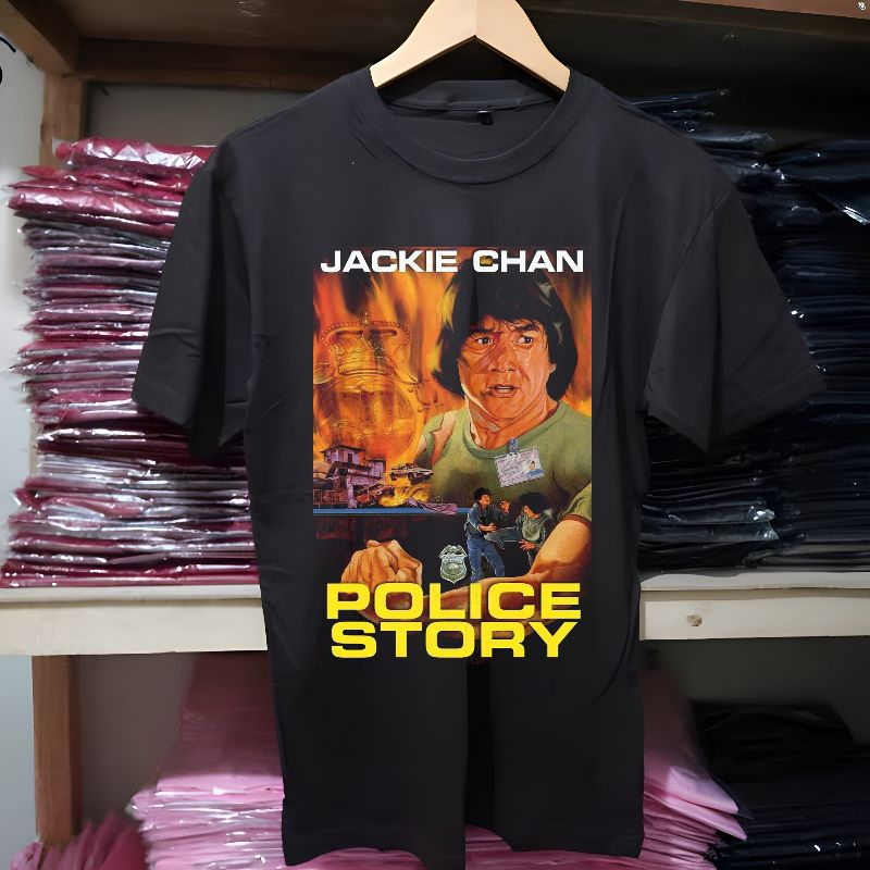 KAOS VINTAGE FILM JACKIE CHAN POLICE STORY