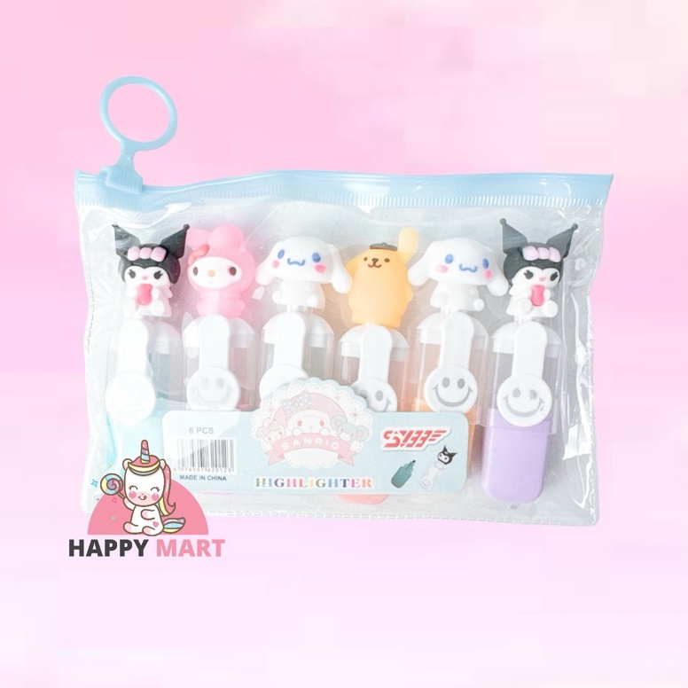 

ART T49T stabilo pouch isi 6 motif sanrio cinnamoroll kuromi melody