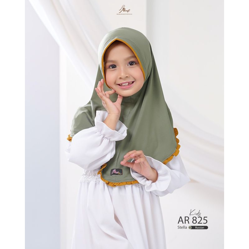 hijab arrafi Ar 825 kids terbaru terlaris jilbab hijab arrafi anak kerudung simpel anak arrafi