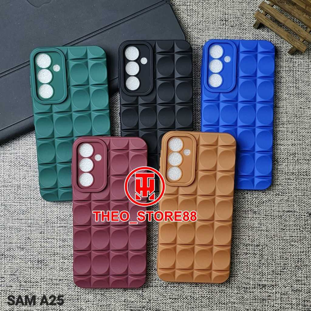 SAMSUNG A25 CASE MACARON 3D FINGER CASE 3D CUBIC SOFT CASE SAMSUNG A25