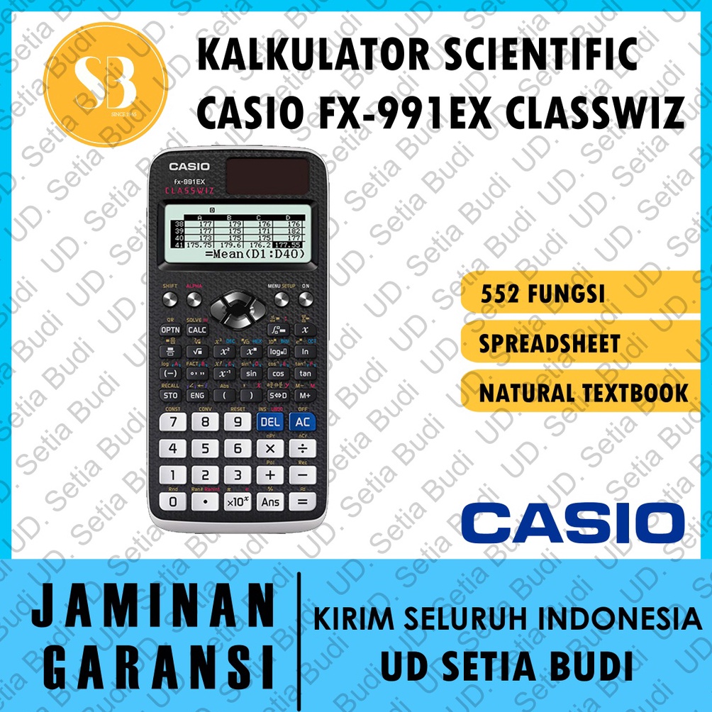 

ART W77C Kalkulator Scientific Casio FX991EX Classwiz Asli dan Bergaransi