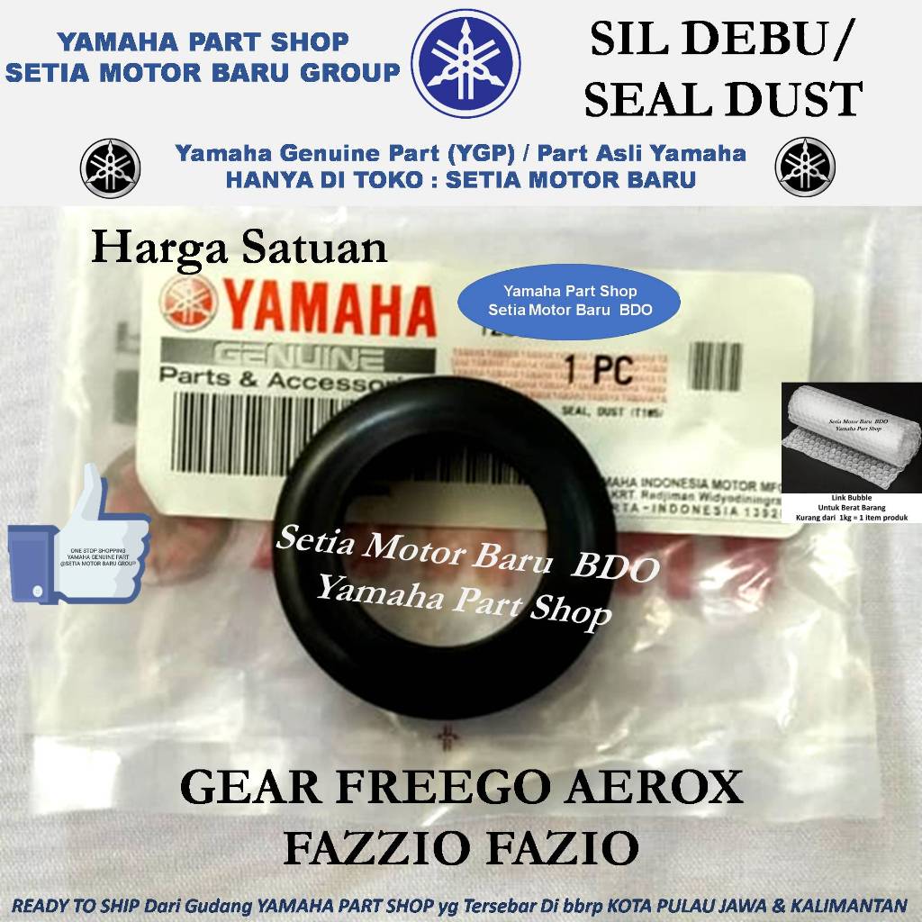 Sil Seal Debu Dust Sok Depan Gear FreeGo Aerox Fazzio Fazio Asli Yamaha Bandung