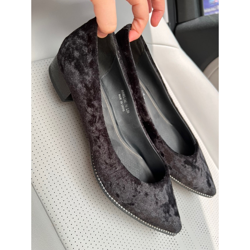 sepatu heels everbest hitam size 38 preloved