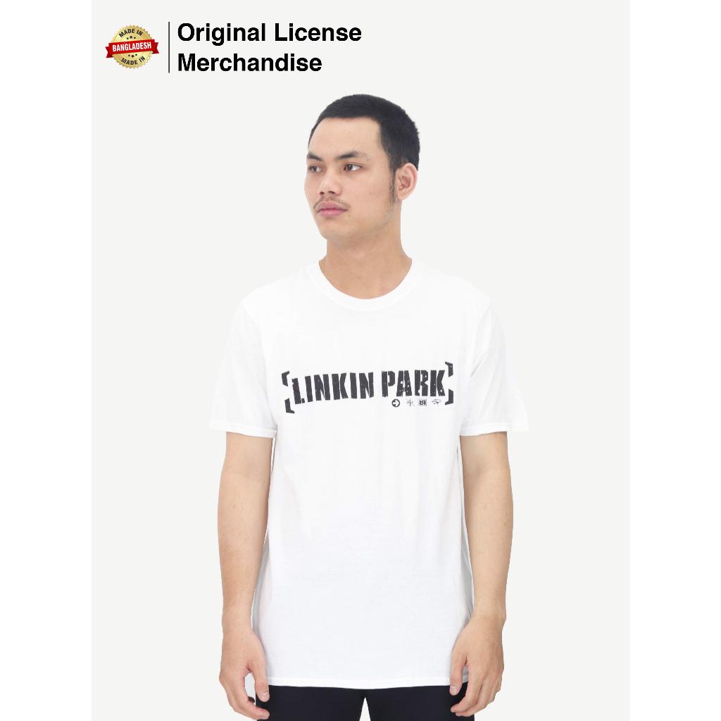 Kaos Baju Tshirt Pendek Casual Sablon Motif Pria Wanita Premium Band Musik LINKIN PARK Original Bracket Logo