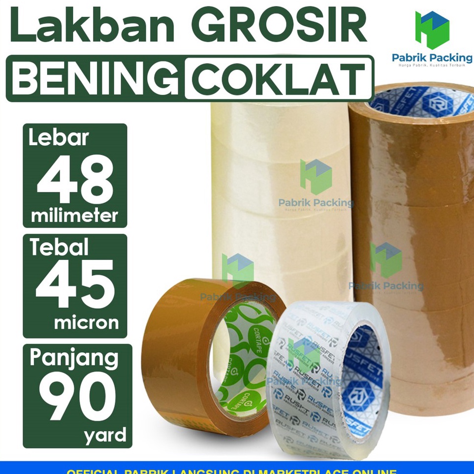 

ART K82F Lakban Cortape Rusfet Ukuran 48mm x 9yard Termurah Per Selop