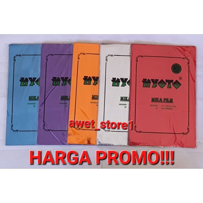 

ART D42E Cover Plastik Mika Jilid F4 Kyoto 1 Pak isi 1 lbr