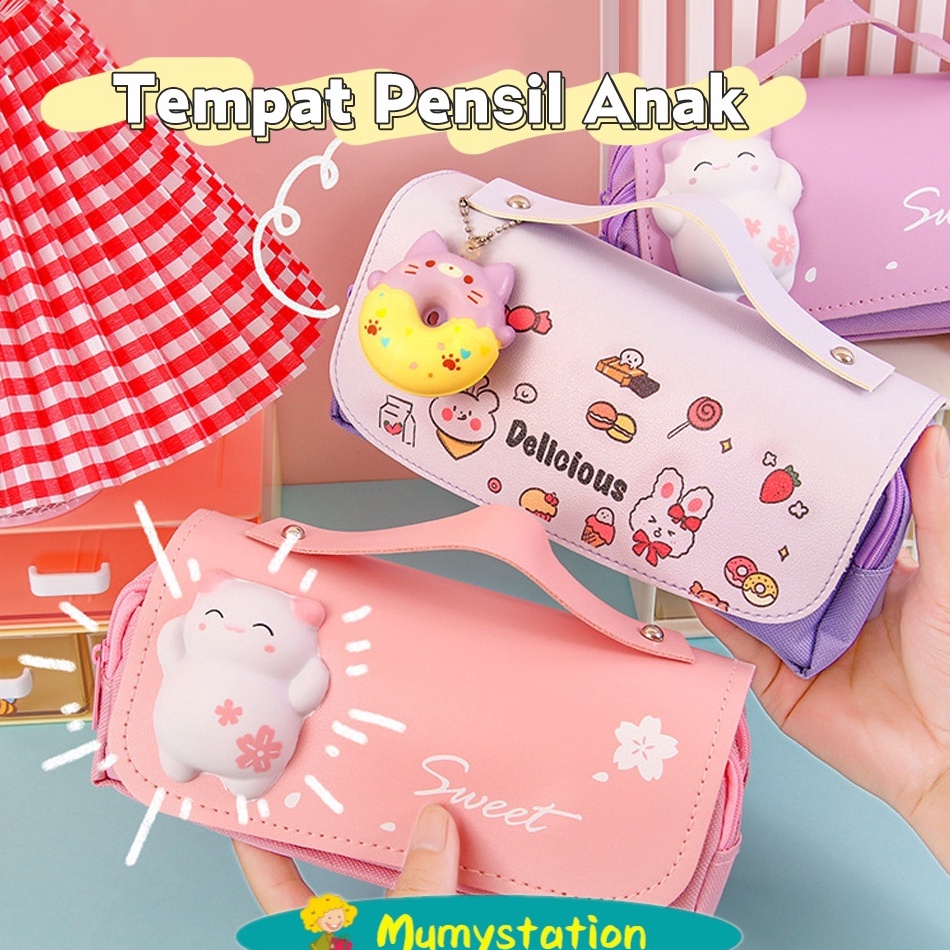 

ART U76C Mumystation Tempat Kotak Pensil Dekompresi Cute Pencil CaseTempat Pensil Squishy 3D