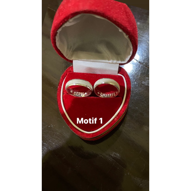CINCIN COUPLE/TUNANGAN PERAK FREE UKIR NAMA