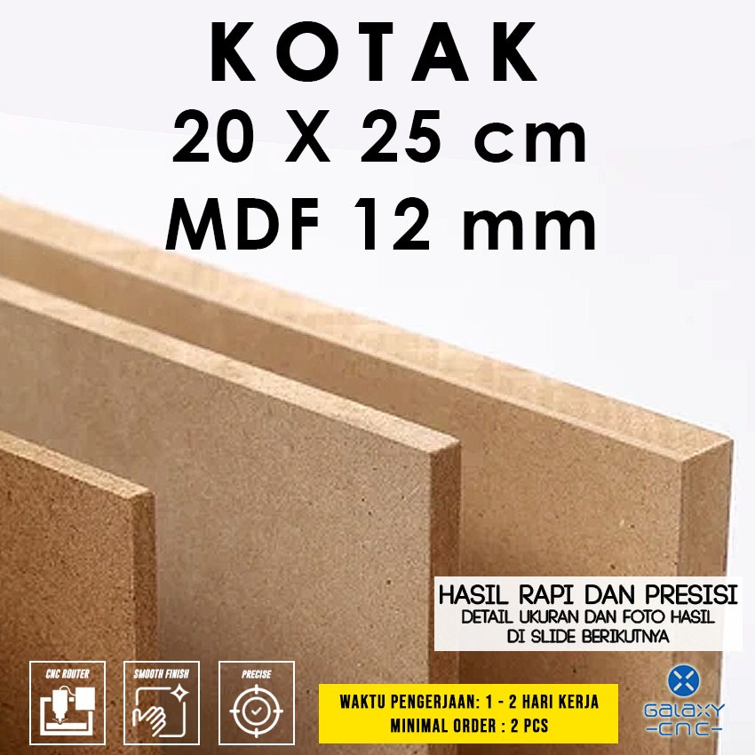 

Kotak 20 x 25 cm - MDF 12 mm - Papan kayu / MDF