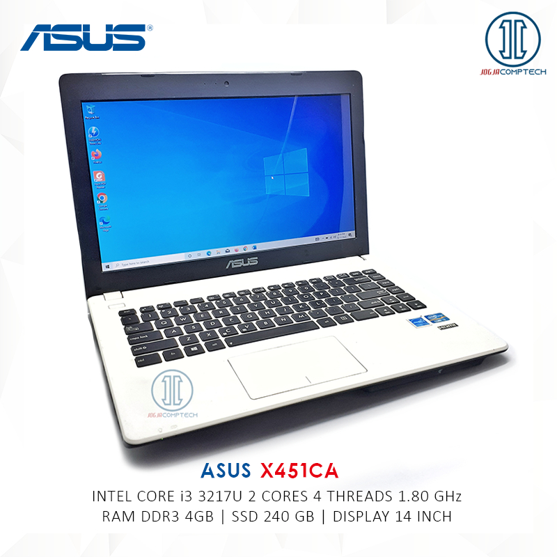 Laptop ASUS  X451CA Intel Core i3 ram 4gb ssd 240gb layar 14 inch