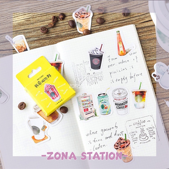 

[ZS] 46 PCS / Sticker Drinks Decorating Journaling Scrapbook