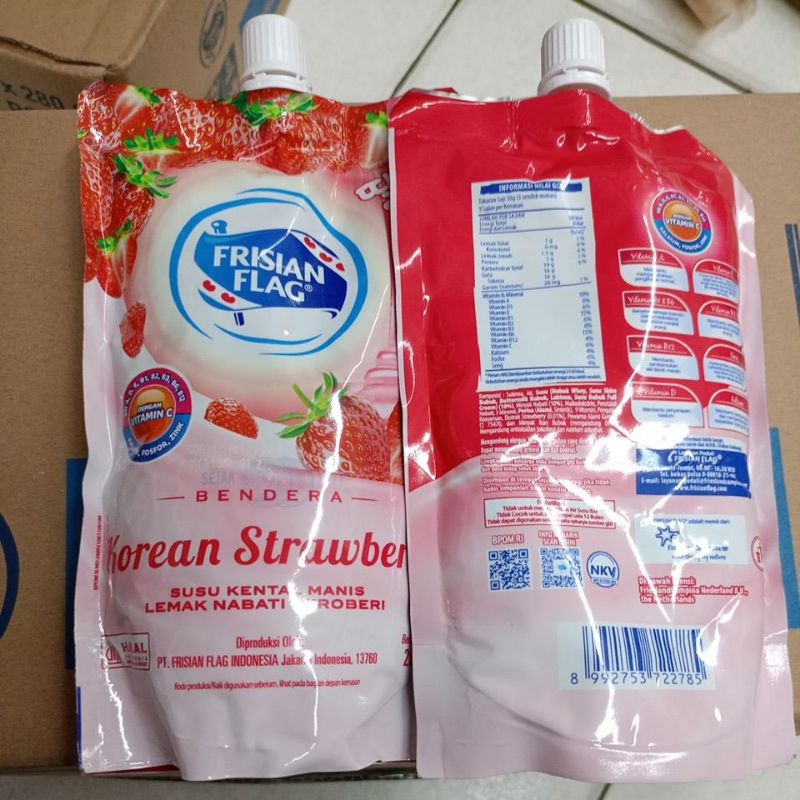 

Frisian flag skm korean strawberry 260gr poch