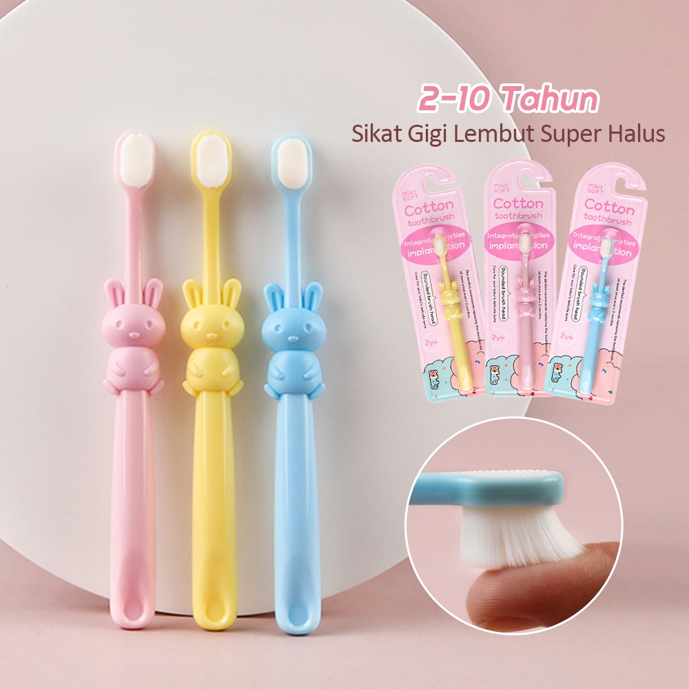 JCHO sikat gigi anak lembut soft sikat gigi anak halus sikat kelinci 2-10tahun