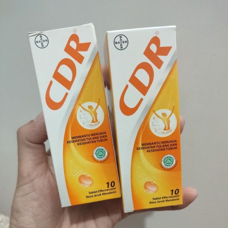 CDR Calcium 10 tablet effervescent tulang suplemen kalsium ibu hamil dan menyusui rasa jeruk
