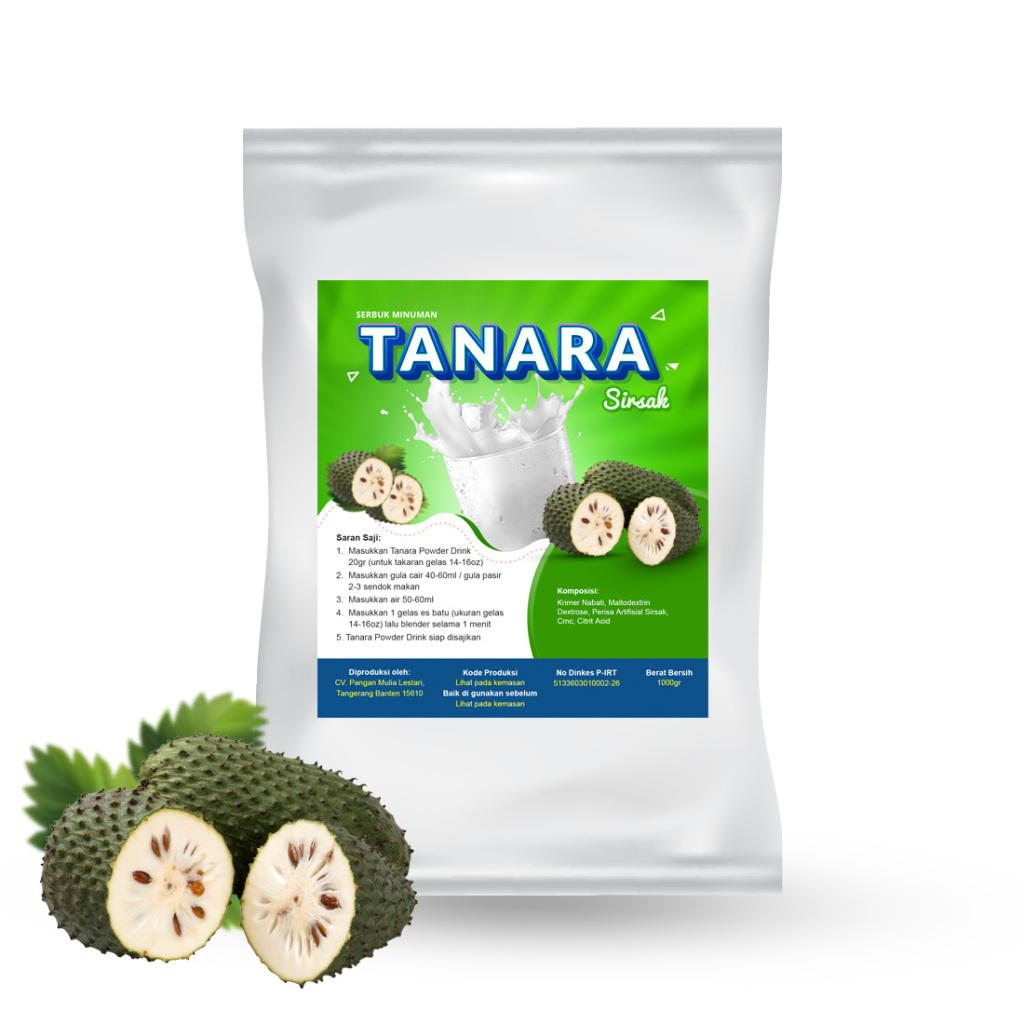 

Sirsak Powder 1Kg - Bubuk Minuman Rasa Soursop - Original Plain Ice Blend
