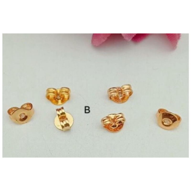 mur sumbat anting/bagian belakang lapis emas/harga 10pcs