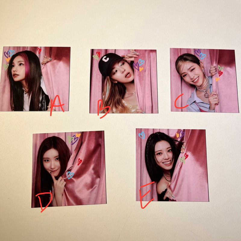 Itzy official square photocard crazy in love loco