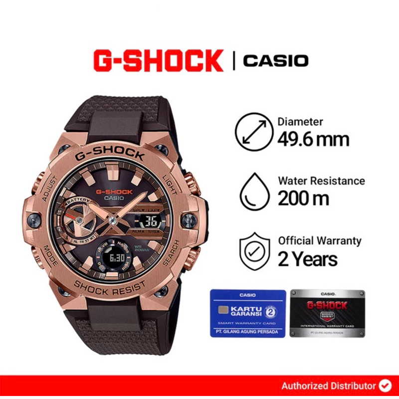 Jam Tangan Pria Casio G-Shock GST-B400MV-5ADR / GST-B400MV-5A Original