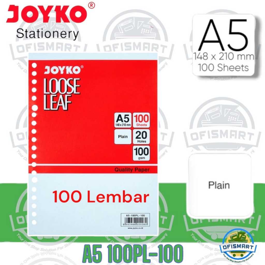 

Joyko Loose Leaf Kertas File Binder A5 100PL-100 Polos