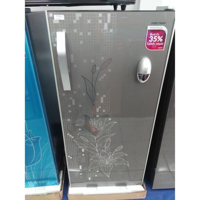 Kulkas Polytron 1 pintu PRD18LYS PRD 18 LYS 180 Liter Fitur Dispenser
