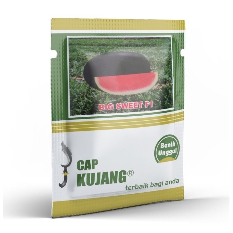 Benih Bibit semangka Inul BIG SWEET F1 isi 500 seed - CAP KUJANG