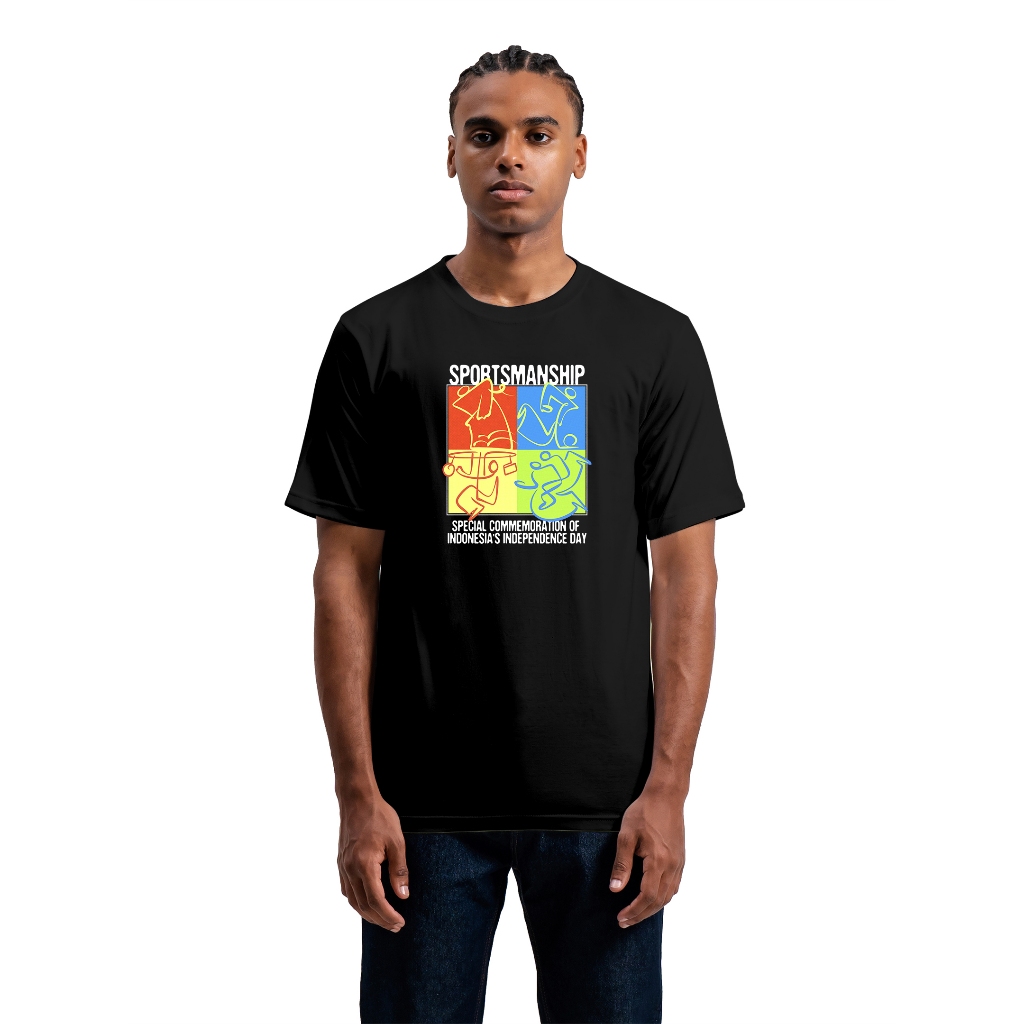 Kaos Pria Distro Lengan Pendek SportManShip Ribsgold Original Tshirt Cotton Katun Lembut GRH