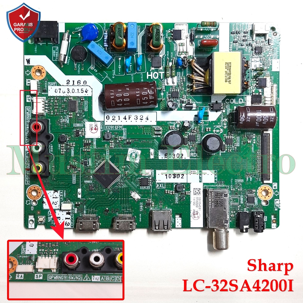 Mainboard LED TV Sharp LC-32SA4200I 32SA4200I 32SA4200