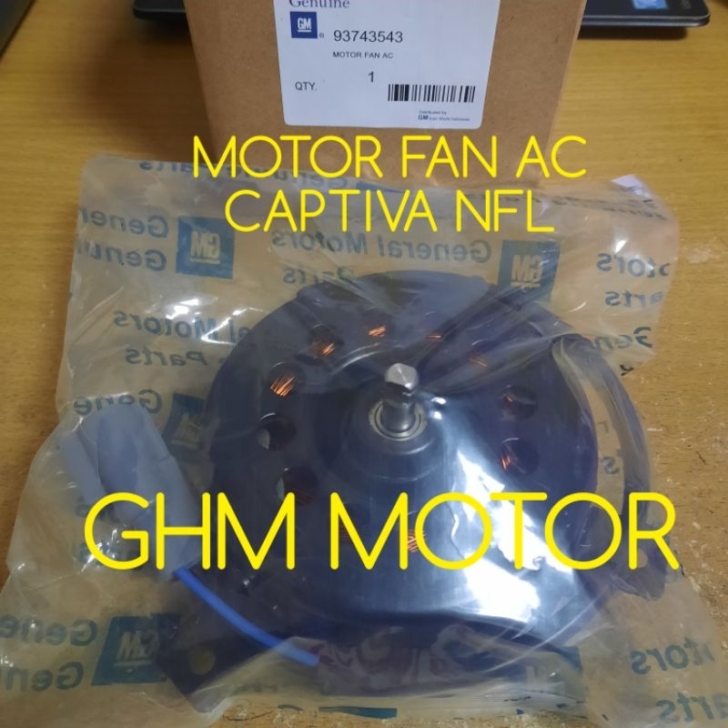 motor fan ac chevrolet captiva nfl original