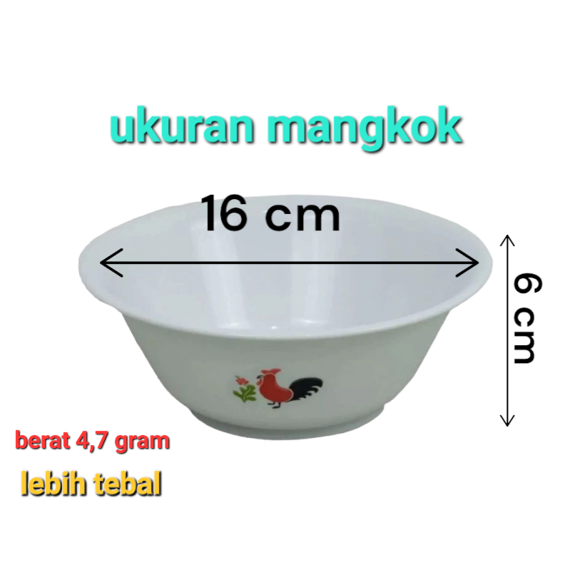 Mangkok Plastik Ayam Jago mangkuk bakso mangkuk mie