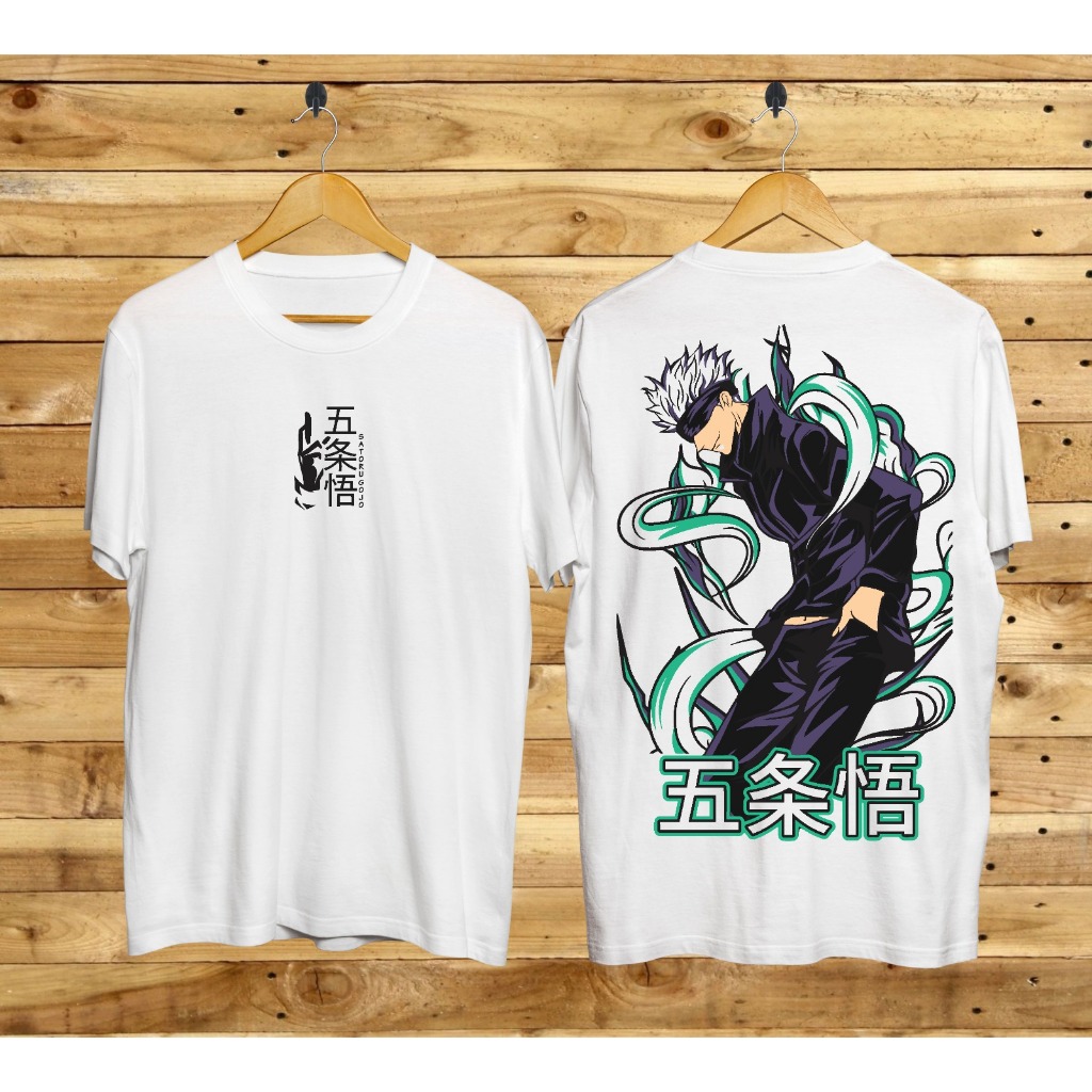 KAOS GOJO PUTIHKAOS DOMINO HIGSS SCATTER CUCU KAKEK MERAH FAFAFA / BAJU DISTRO INFO CHIP PANDA DUOFU