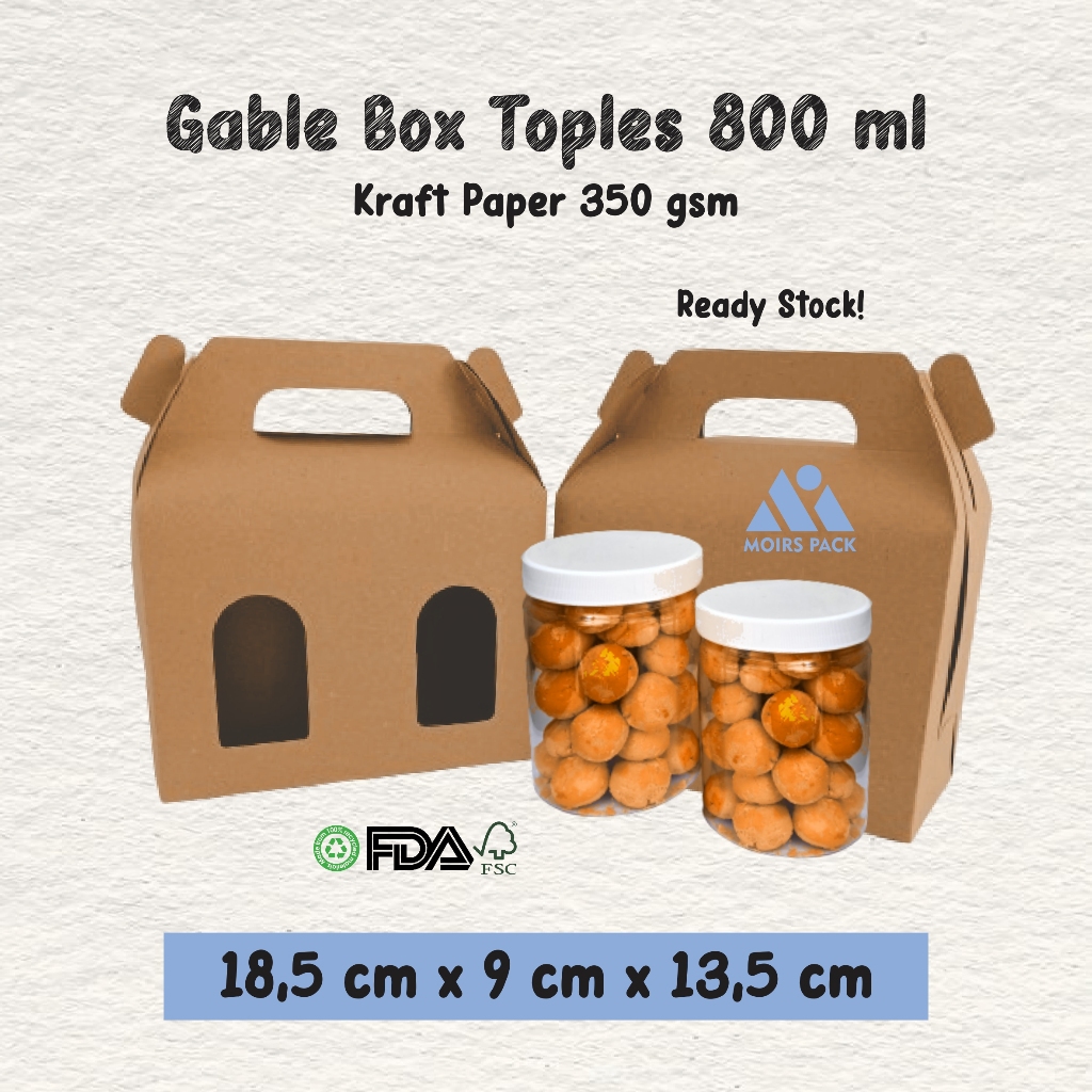 

Gable Box Toples Tabung 800 ml 18,5x9x13,5 cm