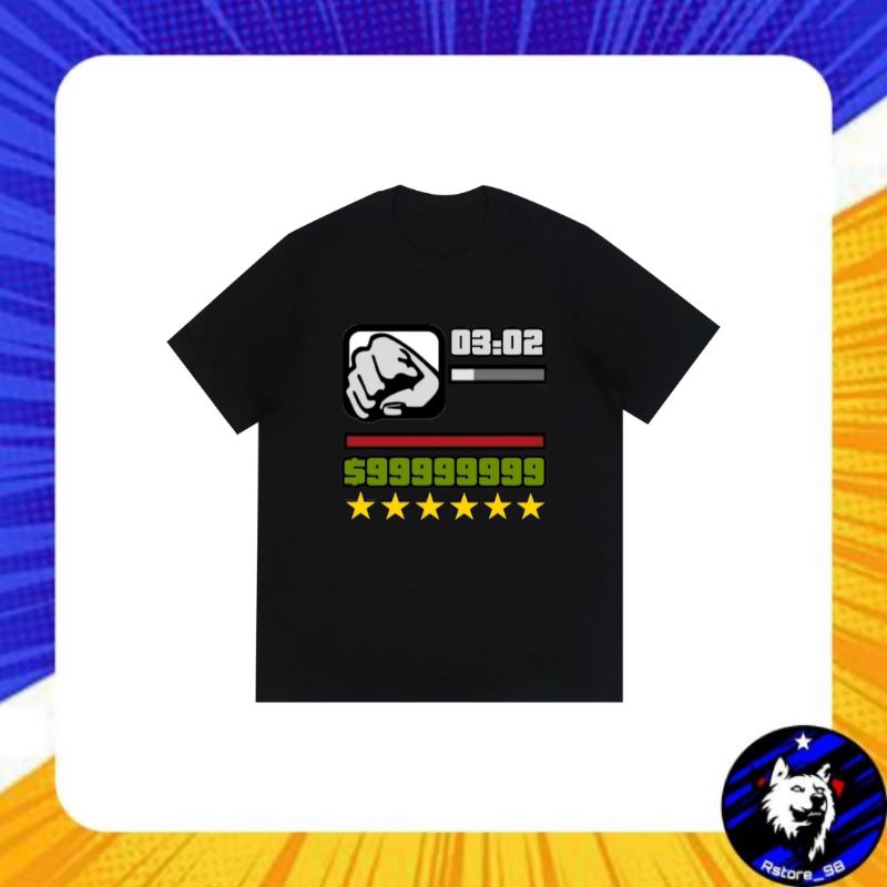TSHIRT KAOS BAJU PRIA WANITA GTA SAN ANDREAS