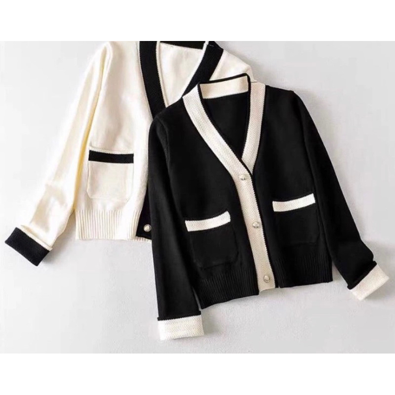 Baju wanita korea Cardigan rajut wanita Cardigan/Atasan Rajut Outer lengan Panjang Atasan wanita len