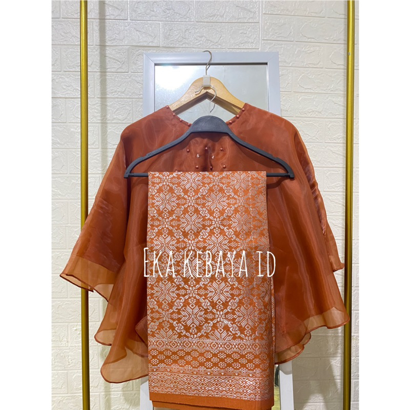 TERLARIS Blouse Pita Organza - Baju Blouse Kondangan Modern - Amira Blouse Mutiara - Baju Pesta -