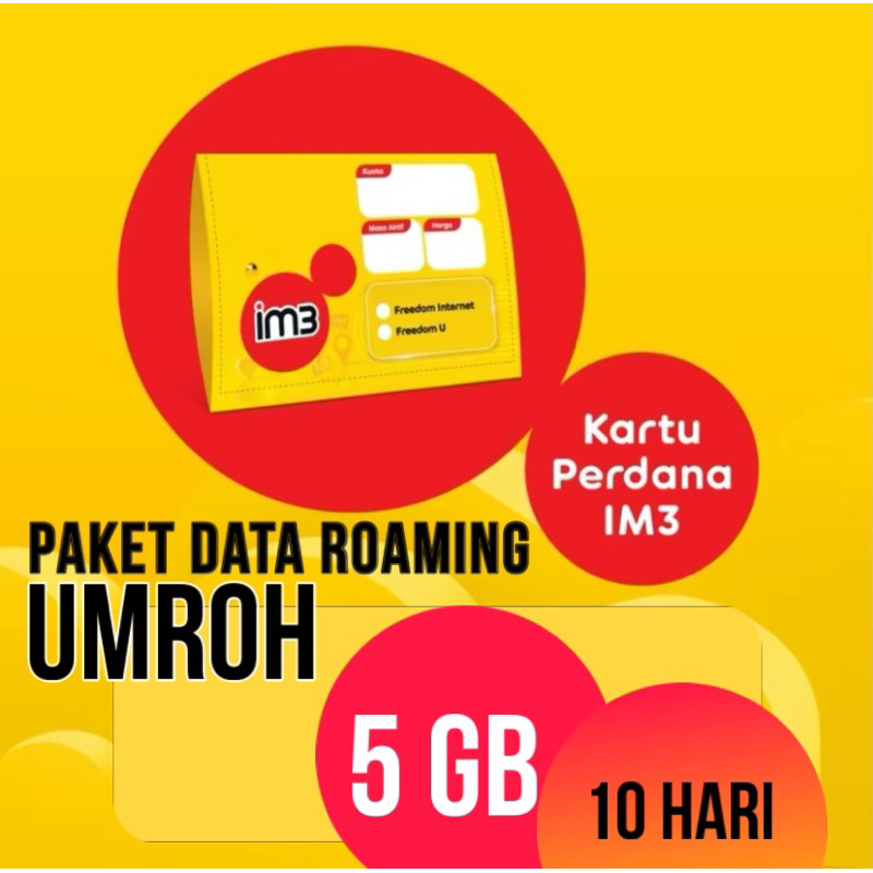 Paket Data indosat roaming umroh 5GB