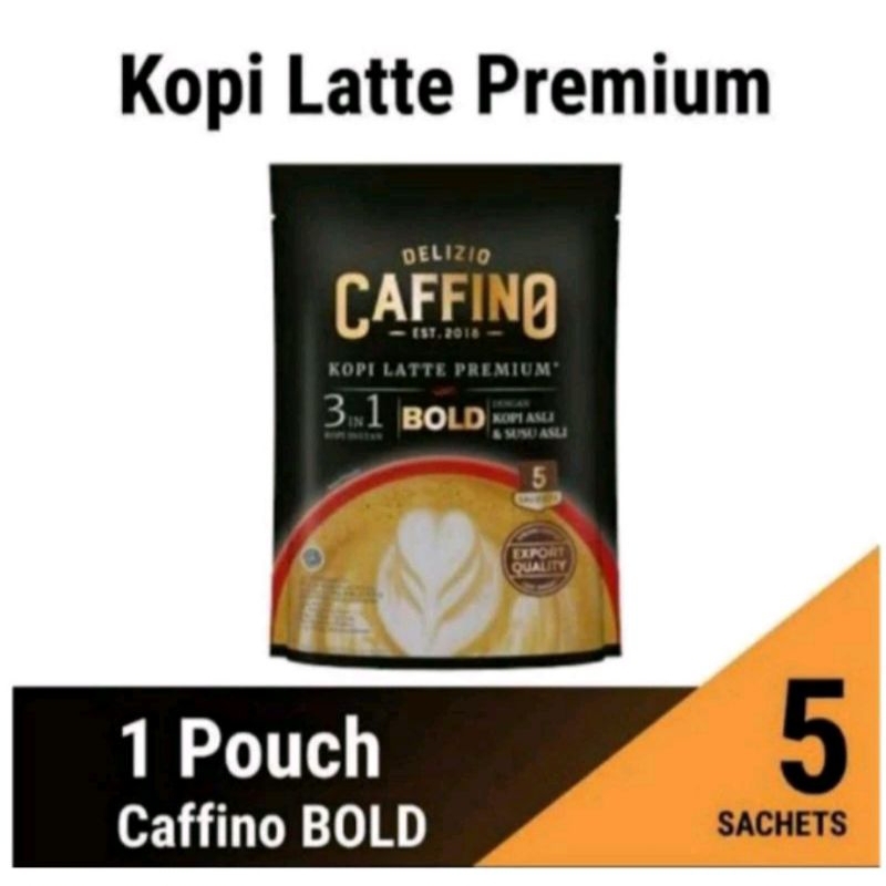 

CAFFINO KOPI LATTE PREMIUM BOLD KEMASAN POUCH ISI 5 SACHET