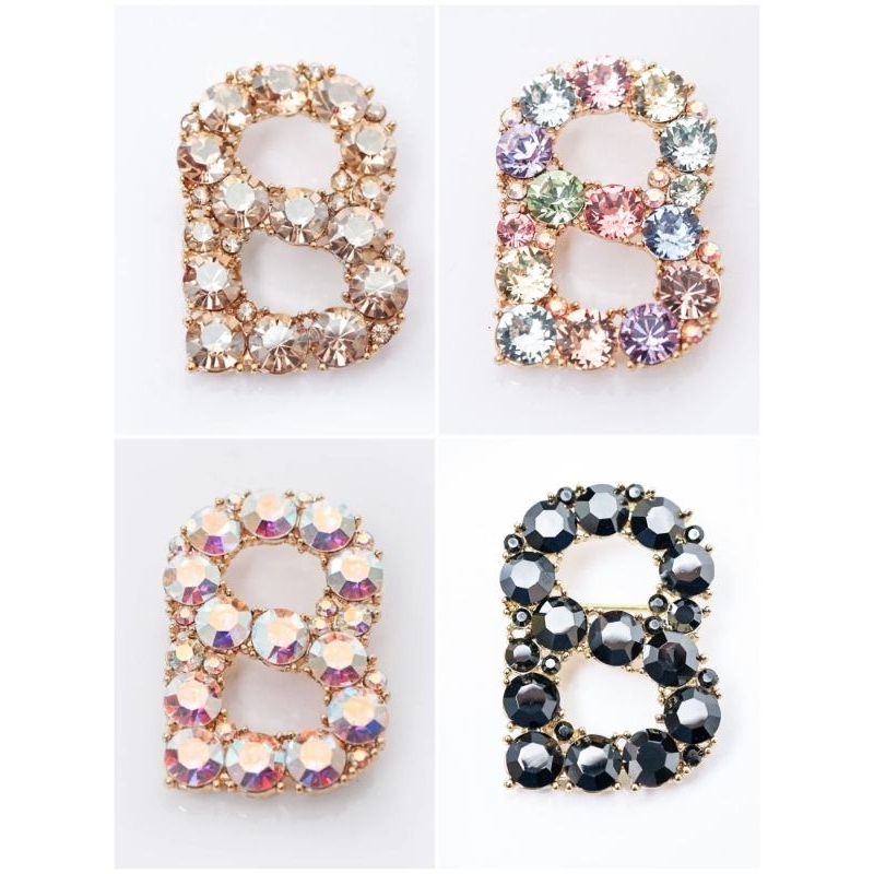 SALE Bros Orlin Brooch BLUE, ROSE GOLD, GOLDEN, MULTICOLOR Buttonscarves NEW